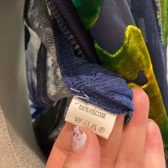 Stunning LULU H Paris mesh/velvet appliqué bomber jacket/French style cardigan - Picture 15 of 17